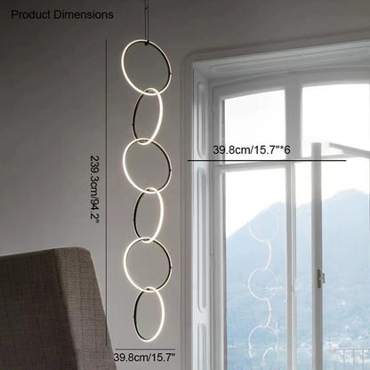 Diff Long Geometric Chandelier-DF2118
