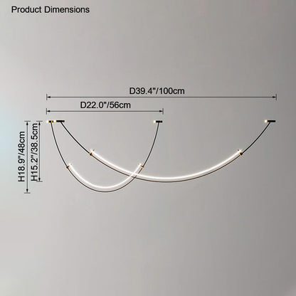 Diff Arc Acrylic Chandelier-DF2288