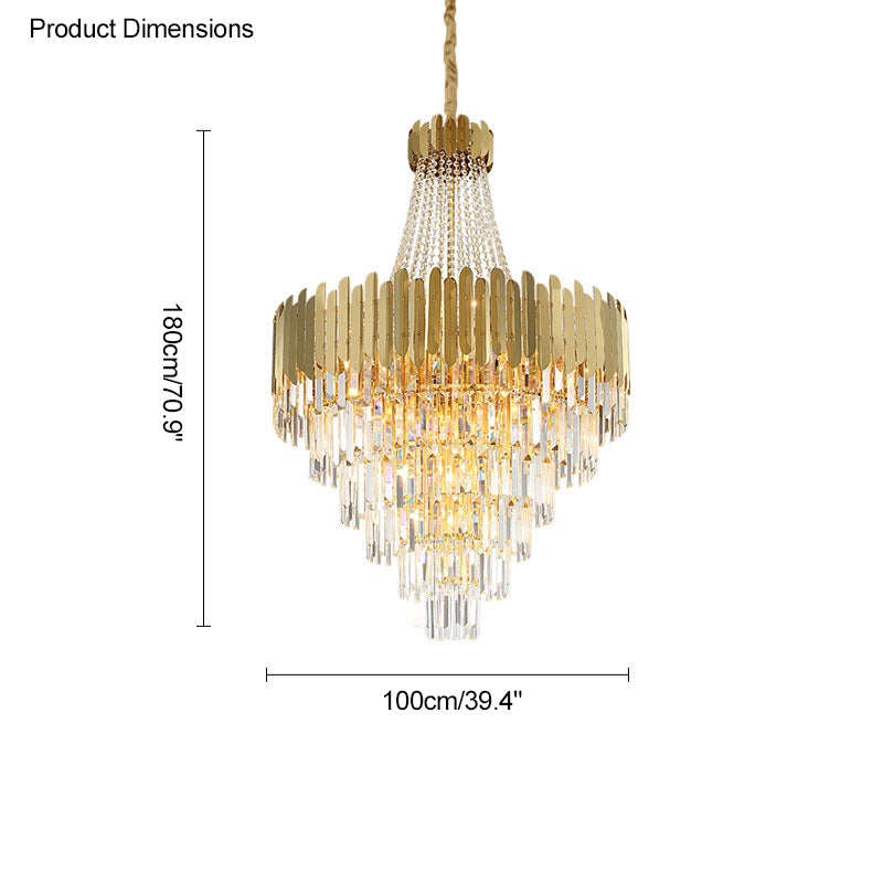 Diff Crystal Prism Empire Chandelier-DF2207