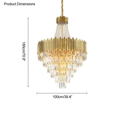 Diff Crystal Prism Empire Chandelier-DF2207