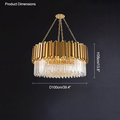 Diff  Prism Crystal Tiered Chandelier-DF2185