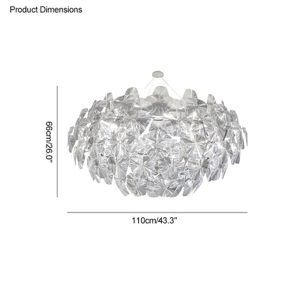Diff Mirrored Lucite Chandelier-DF2197
