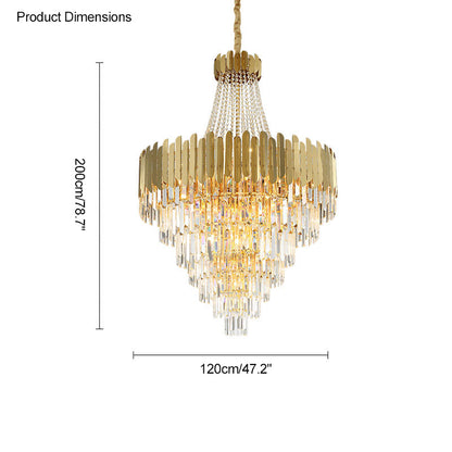 Diff Crystal Prism Empire Chandelier-DF2207