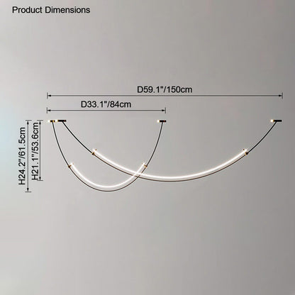 Diff Arc Acrylic Chandelier-DF2288