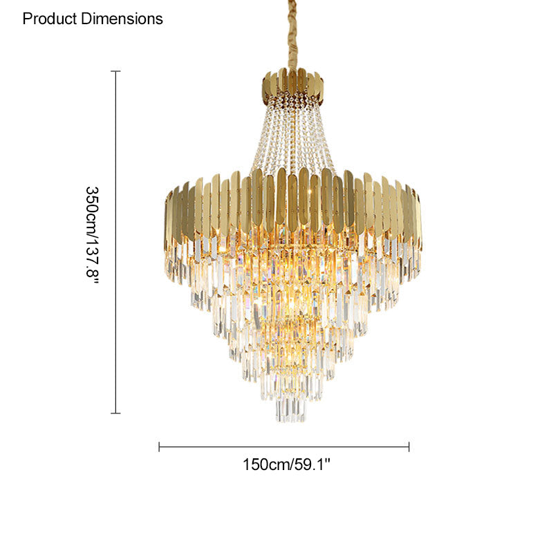 Diff Crystal Prism Empire Chandelier-DF2207