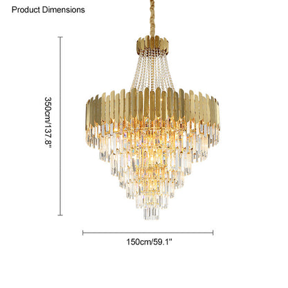 Diff Crystal Prism Empire Chandelier-DF2207