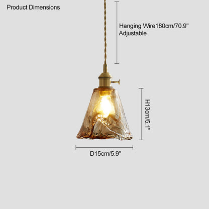 Diff Amber Glass Small Pendant Light-DF2210