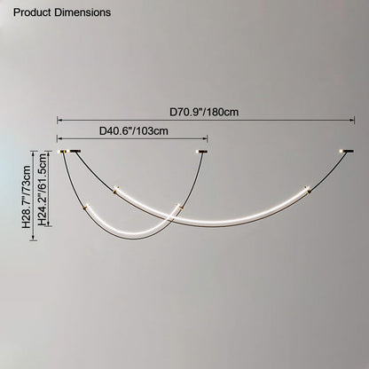 Diff Arc Acrylic Chandelier-DF2288