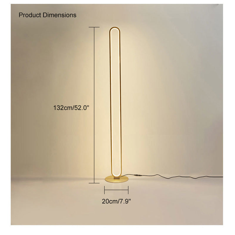 Diff  Oval Skinny Floor Lamp-DF7009