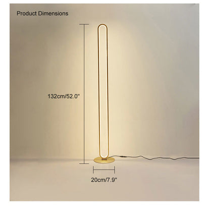 Diff  Oval Skinny Floor Lamp-DF7009