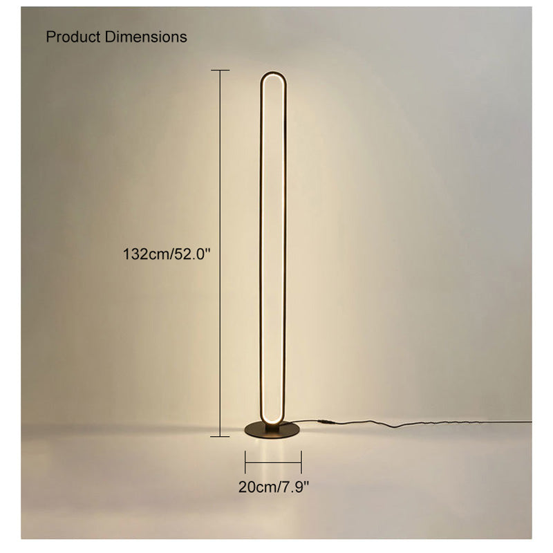 Diff  Oval Skinny Floor Lamp-DF7009