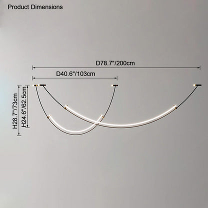 Diff Arc Acrylic Chandelier-DF2288