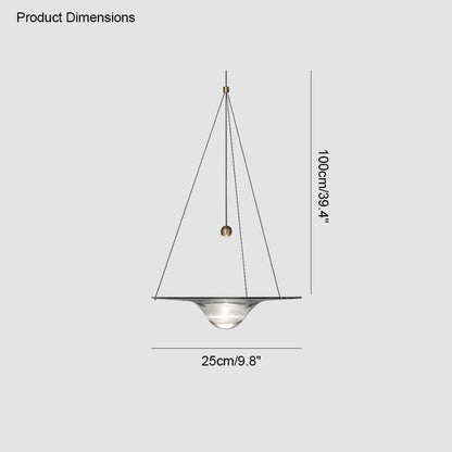 Diff Water Drop Glass Pendant Light-DF2092