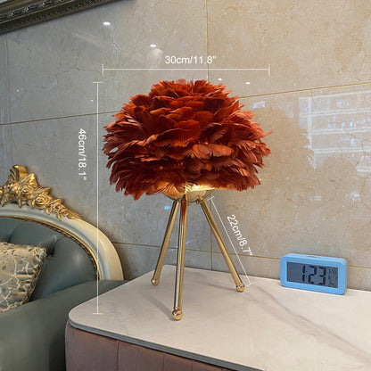 Diff Feather Tripod Table Lamp-DF8014