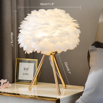 Diff Feather Tripod Table Lamp-DF8014