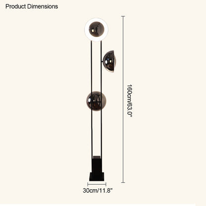 Diff 3-light Eclipse Floor Lamp-DF7050