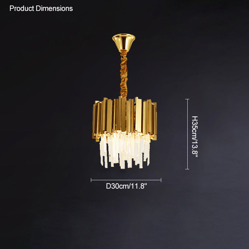 Diff  Prism Crystal Tiered Chandelier-DF2185