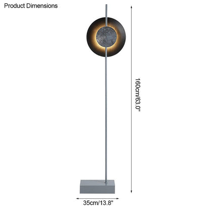 Diff Solar Eclipse Round Floor Lamps-DF7040