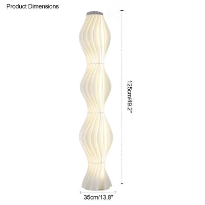 Diff Wavy Column Floor Lamp with Hue Dimmer-DF7074