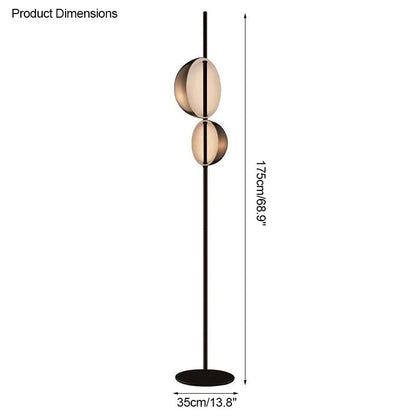 Diff 2-bulb Semi-Globe Floor Lamp-DF7026