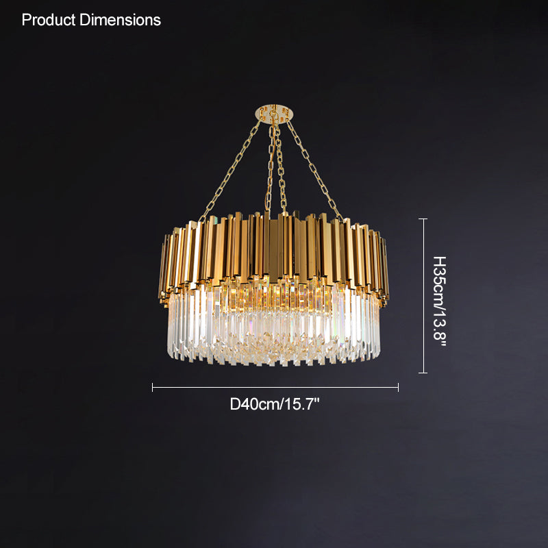 Diff  Prism Crystal Tiered Chandelier-DF2185