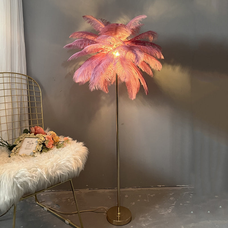 Diff Feather Palm Tree Floor Lamp with Tray-DF7052