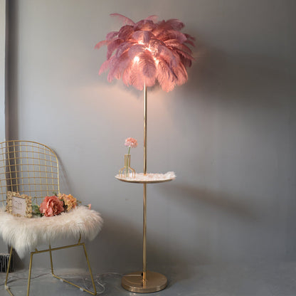 Diff Feather Palm Tree Floor Lamp with Tray-DF7052