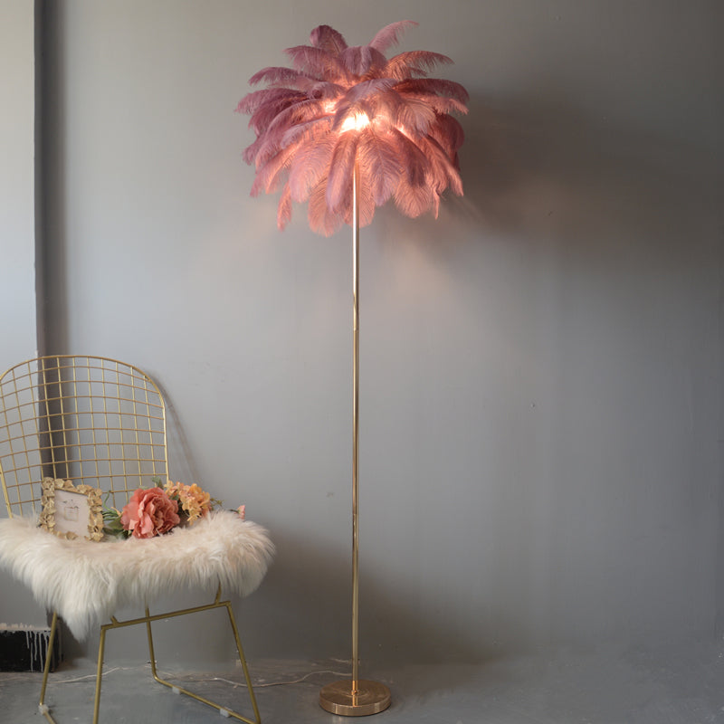 Diff Feather Palm Tree Floor Lamp with Tray-DF7052