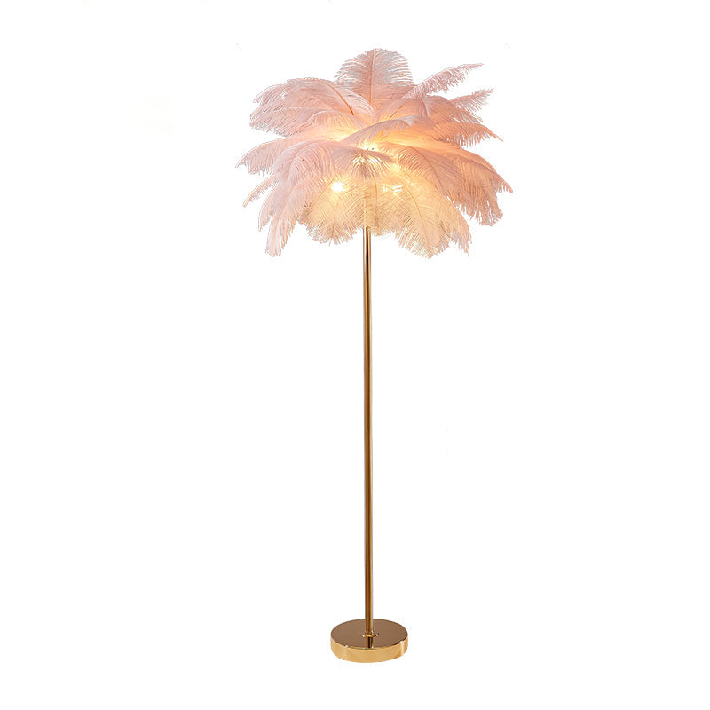 Diff Feather Palm Tree Floor Lamp with Tray-DF7052