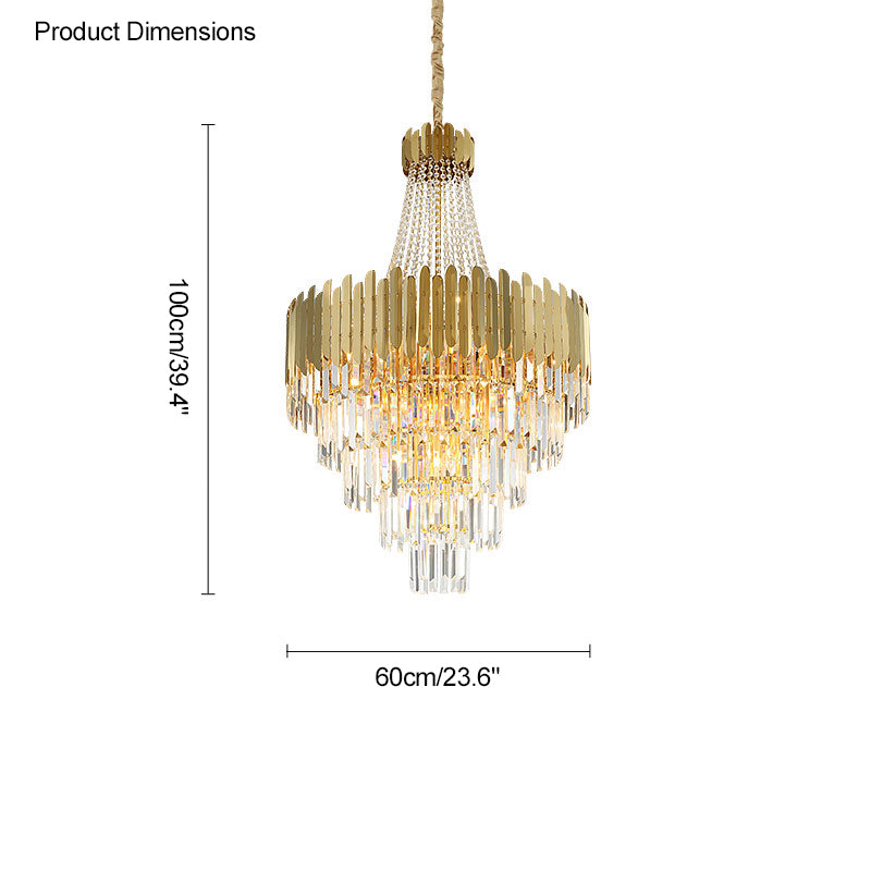 Diff Crystal Prism Empire Chandelier-DF2207