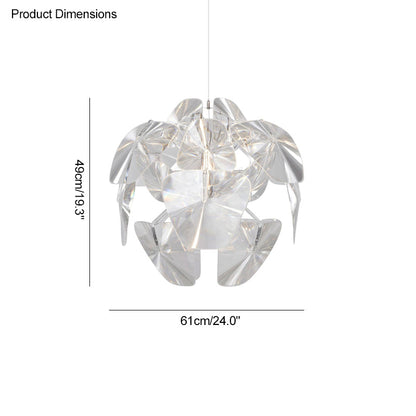 Diff Mirrored Lucite Chandelier-DF2197