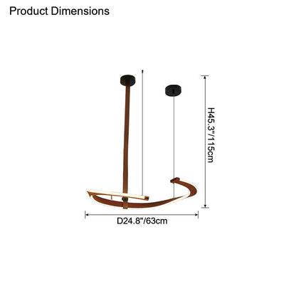 Diff Belt Circular Chandelier-DF2266