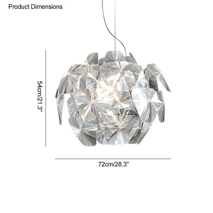 Diff Mirrored Lucite Chandelier-DF2197