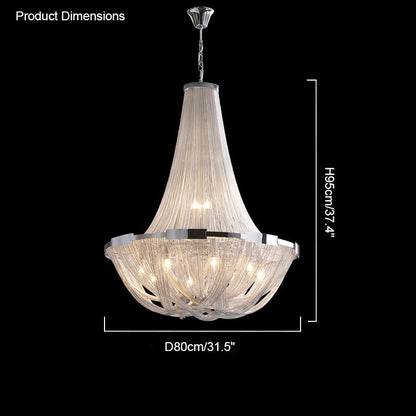 Diff Silver Chain Empire Chandelier-DF2096