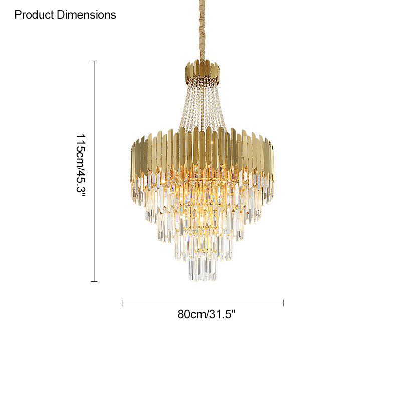 Diff Crystal Prism Empire Chandelier-DF2207