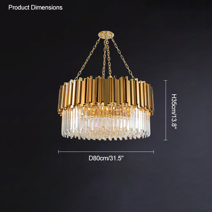 Diff  Prism Crystal Tiered Chandelier-DF2185