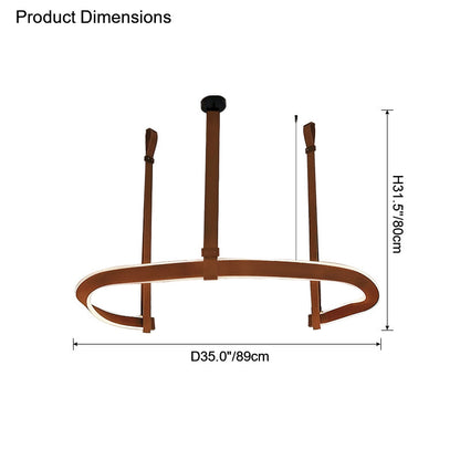 Diff Belt Circular Chandelier-DF2266