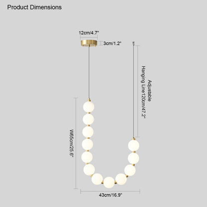 Diff String Pearl Chandelier-DF2102