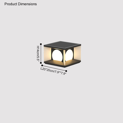 Diff Solar Pillar Outdoor Light-DF9018