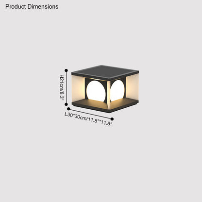 Diff Solar Pillar Outdoor Light-DF9018