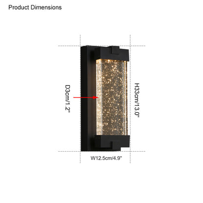 Diff Seeded Glass Wall light Outdoor Light-DF9024