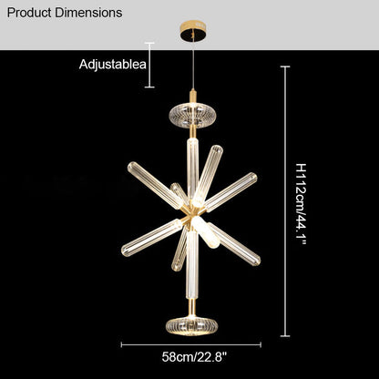 Diff Cypher Vertical/Horizontal Glass Pendant light-DF2153