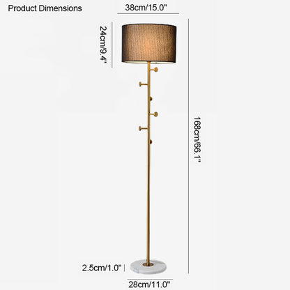 Diff Coat Rack Tree Floor Lamp-DF7065