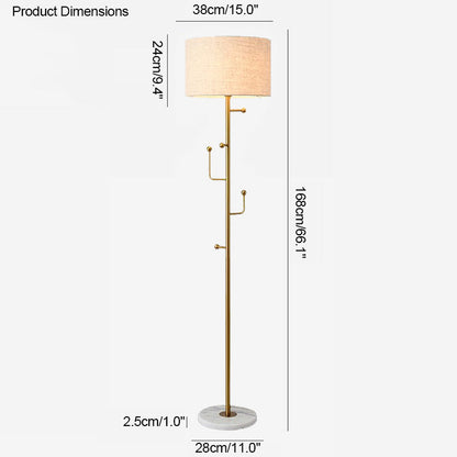 Diff Coat Rack Tree Floor Lamp-DF7065
