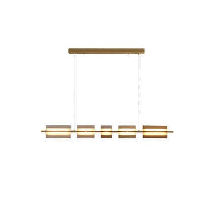 Diff Amber/Smoked Glass Linear Chandelier-DF2221
