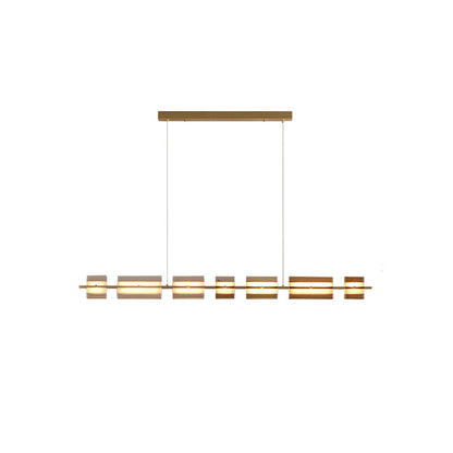 Diff Amber/Smoked Glass Linear Chandelier-DF2221