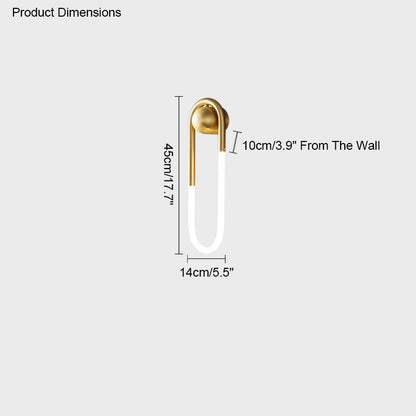 Diff Dimmble Oval Led Brass Wall Sconce with Remote-DF6097