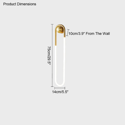 Diff Dimmble Oval Led Brass Wall Sconce with Remote-DF6097