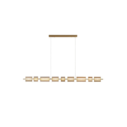 Diff Amber/Smoked Glass Linear Chandelier-DF2221