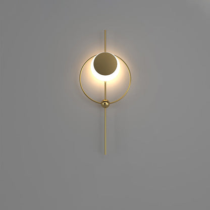 Diff Eclipse Brass Sculptural Wall Sconce-DF6058
